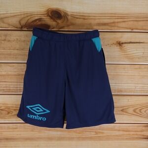 Umbro Basketball Shorts Boys XXL Dark Blue Elastic Waist Pockets Drawstring NWT